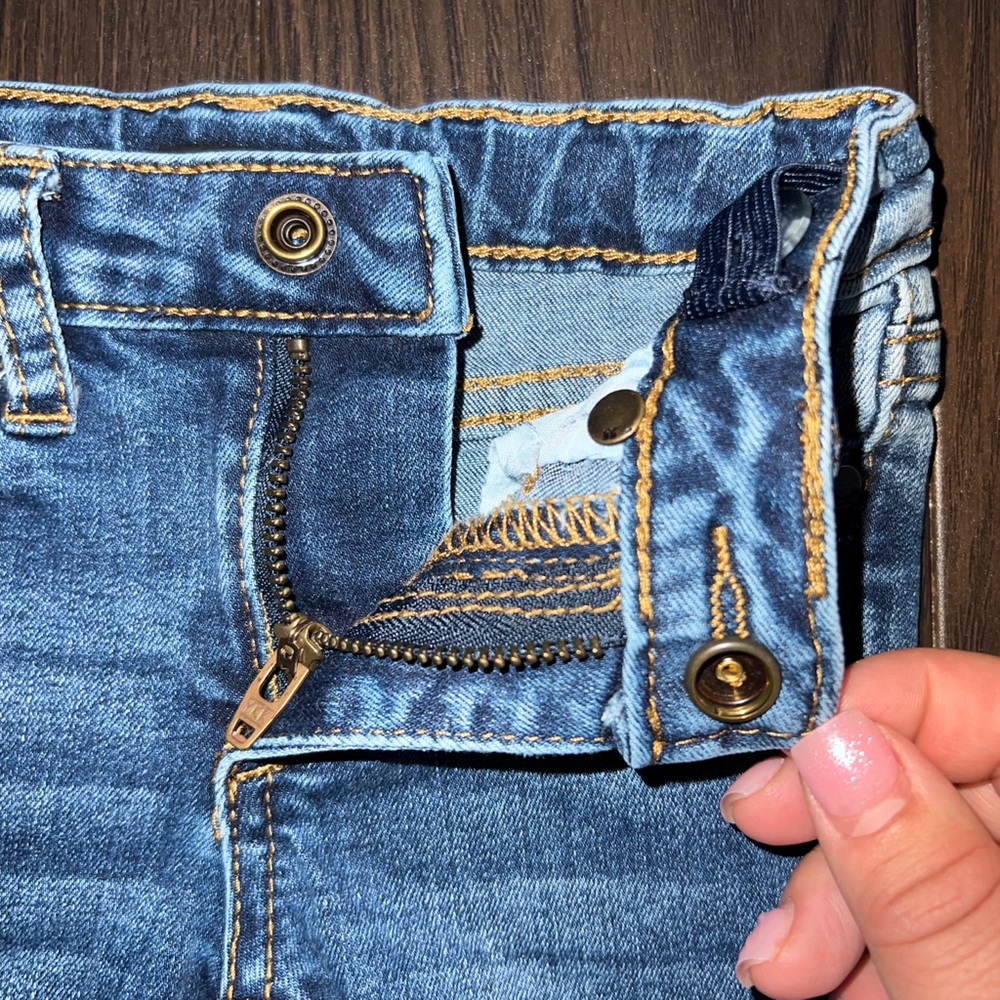 Joe’s Jeans Baby Girls Blue Denim Skinny Jeans, Size 9M - Picture 6 of 10